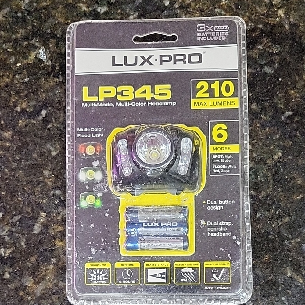 Lux-Pro LP345 Multi-Color Headlamp